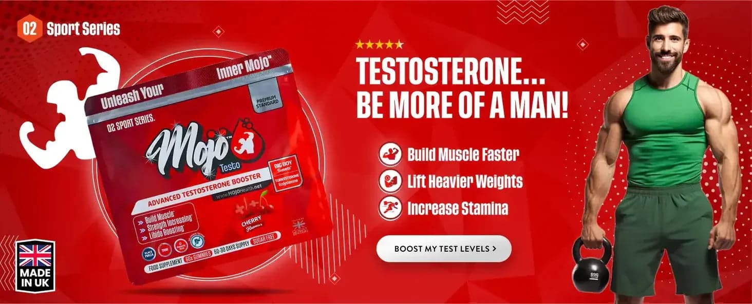 Mojo Testo advanced testosterone booster โ testosteroneโฆ maging mas lalaki: bumuo ng muscle nang mas mabilis, mag-lift ng mas mabigat na weights, dagdagan ang stamina. Boost my test levels.